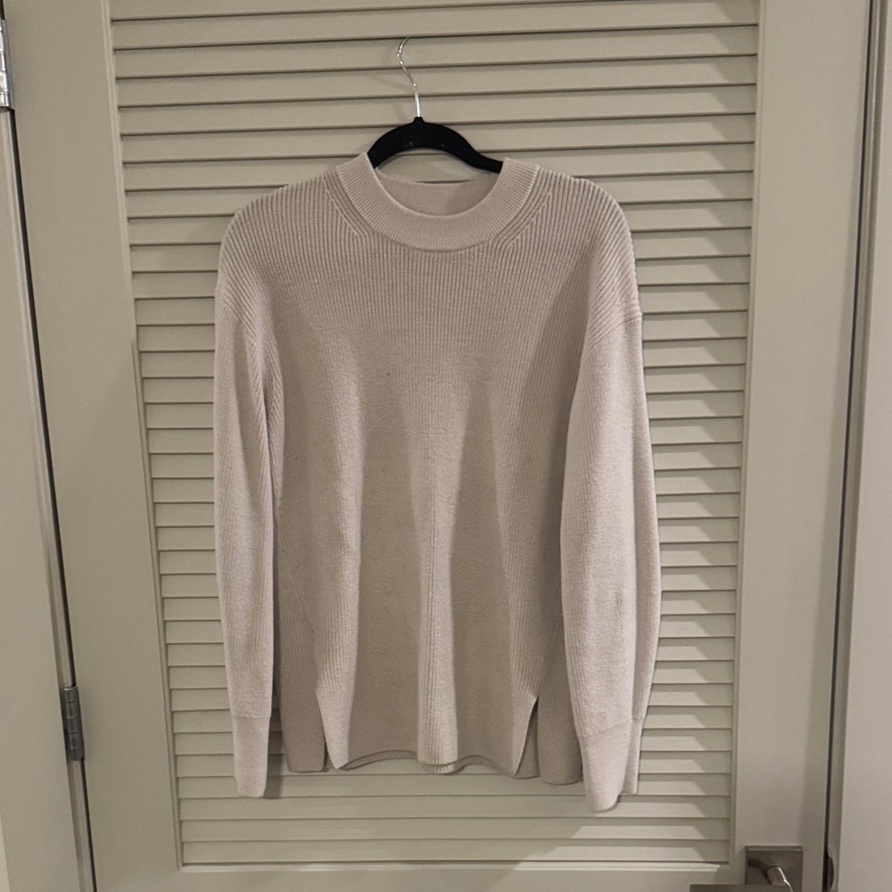 lululemon athletica Cream Crew Neck Sweater